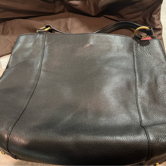 Gucci medium black leather shoulder bag. - Picture 14 of 15